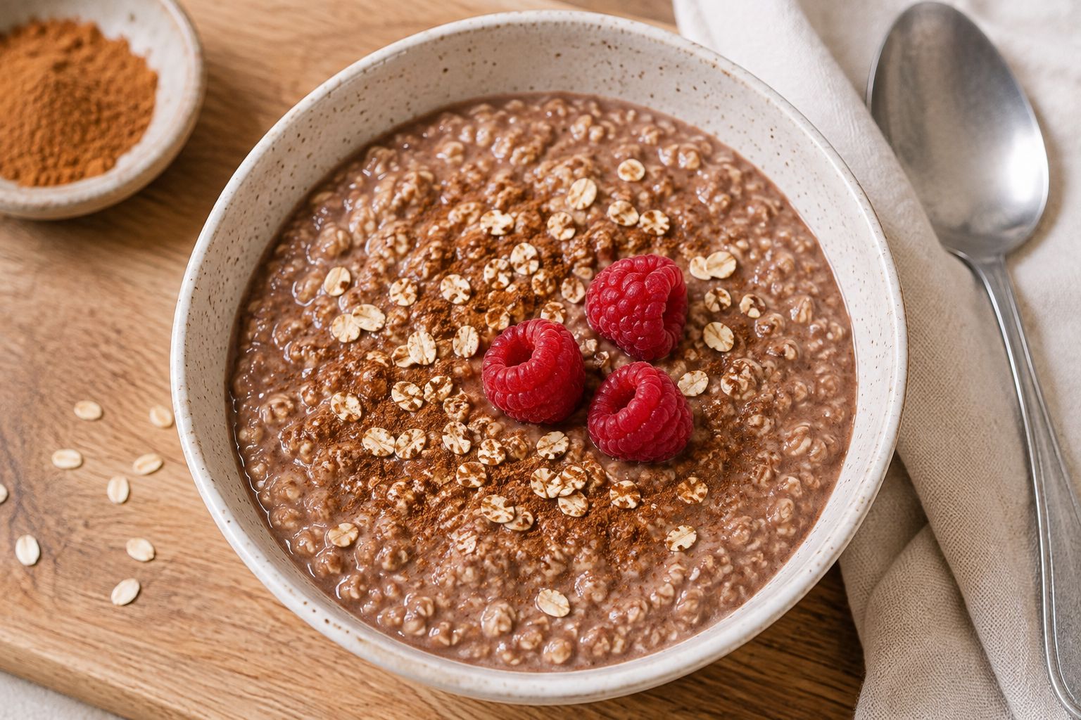 Haferflocken mit Proteinpulver