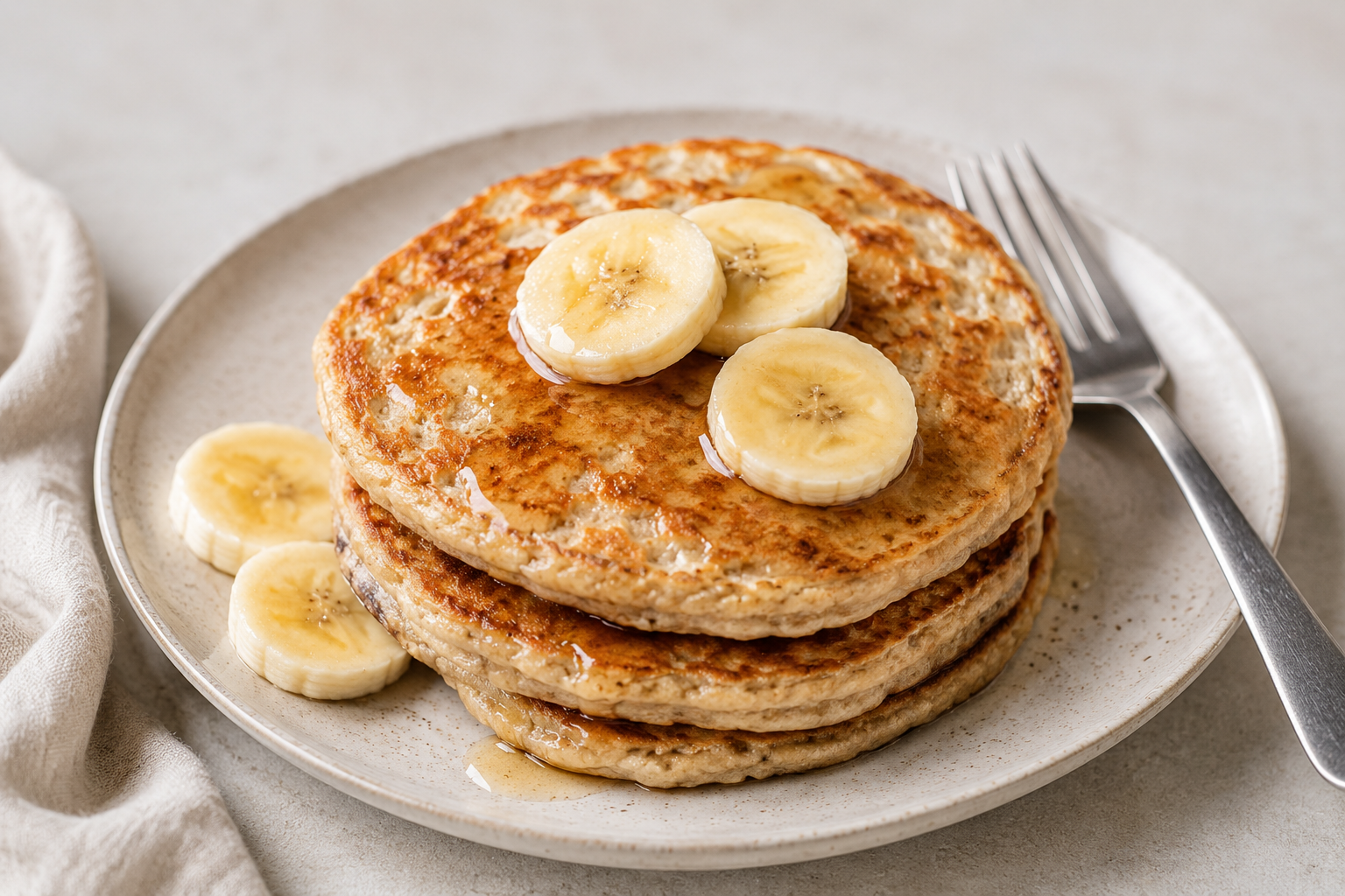 Bananen-Hafer-Pancakes aus nur drei Zutaten