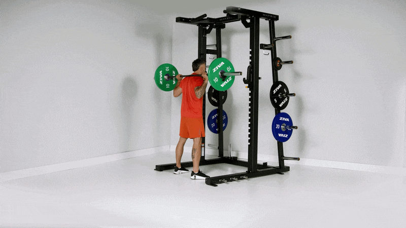 Person doing a squat