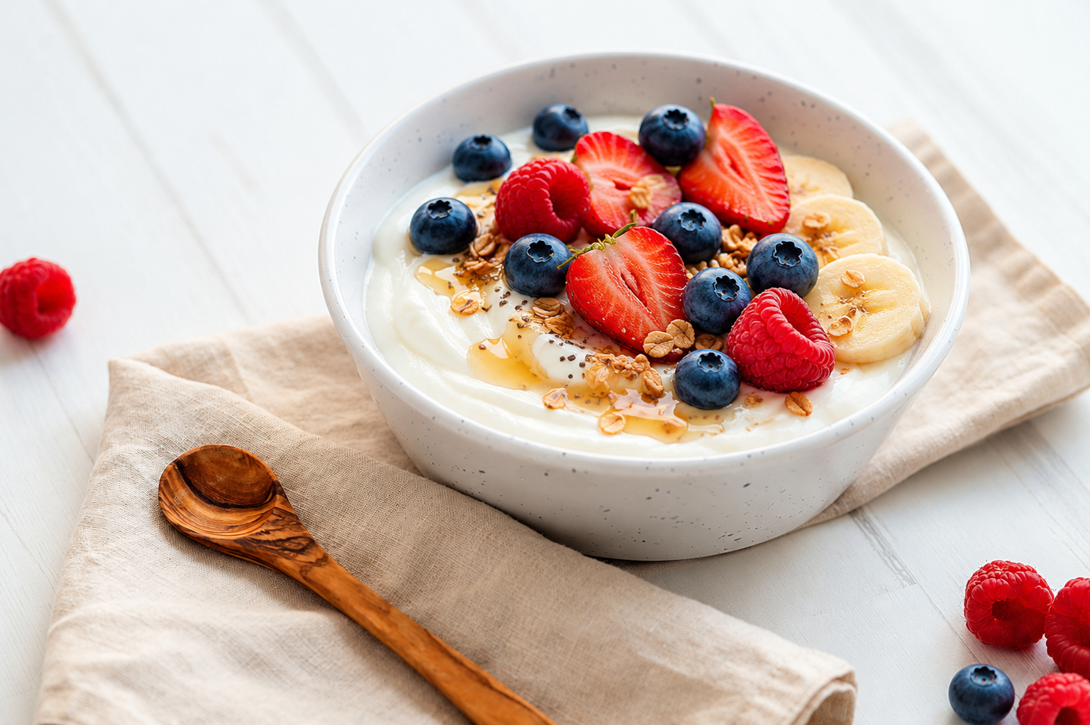 Greek yogurt with fruit